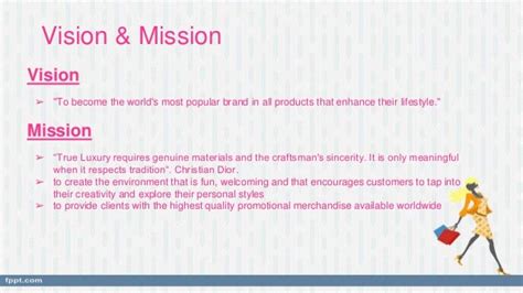dior mission and vision